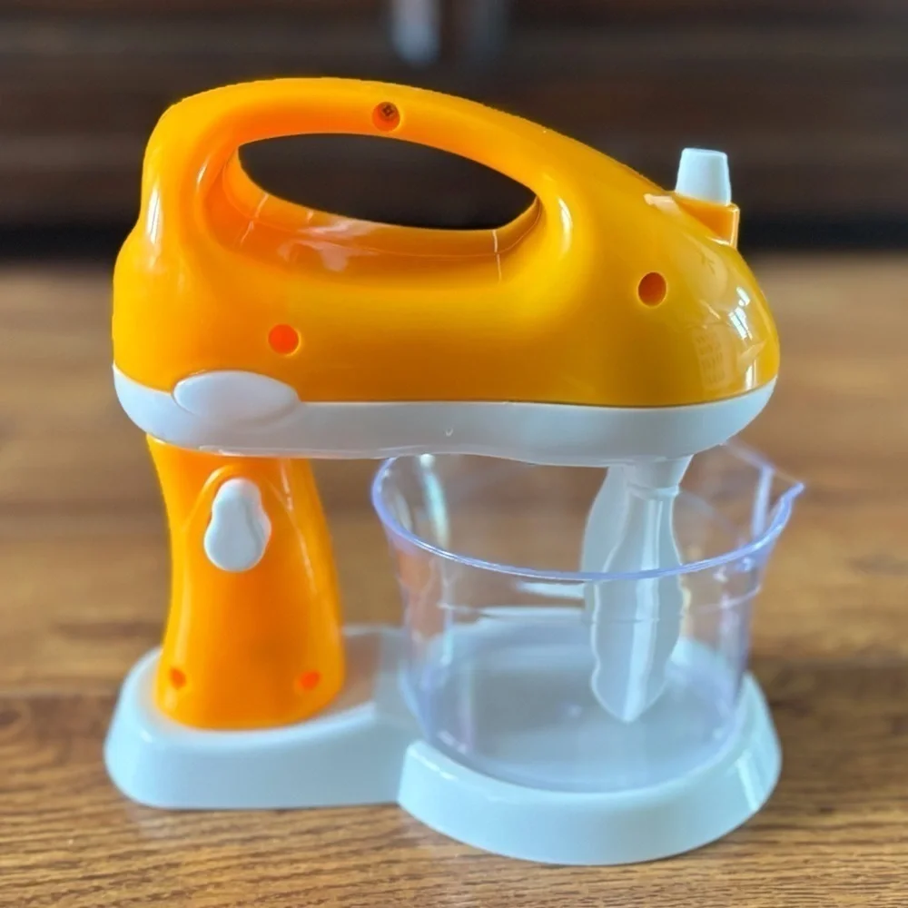 Orange and White Kids Toy Mixer